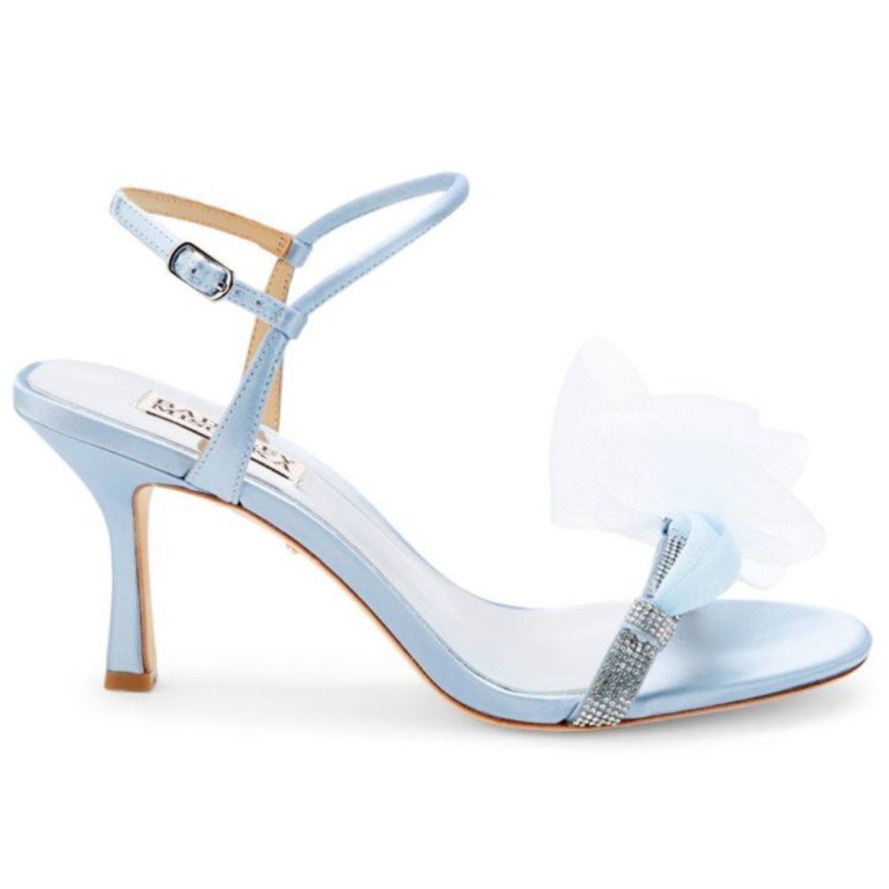BADGLEY MISCHKA - Ankle Strap Sandal Pumps with Crystals BRAND NEW!!!